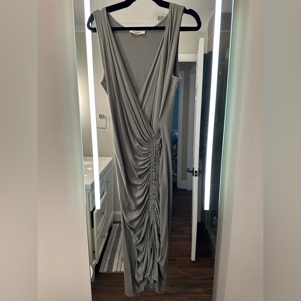 Military Green Dress Size Medium - SUPER SOFT  and stretchy body on dress